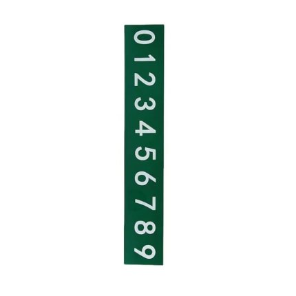 Sandpaper number ruler