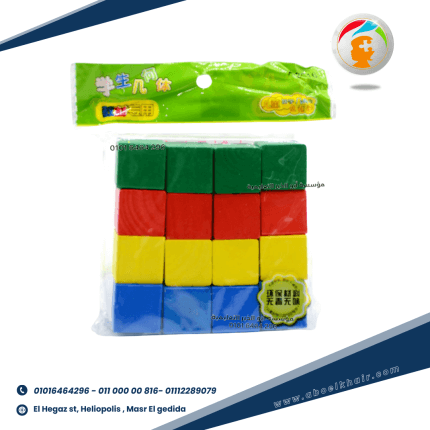 مكعبات 16 مكعب خشب